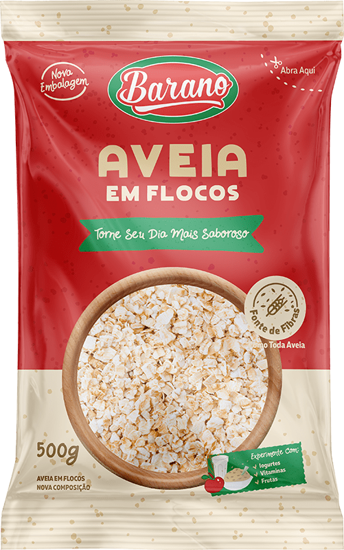 Aveia em Flocos Barano 500g