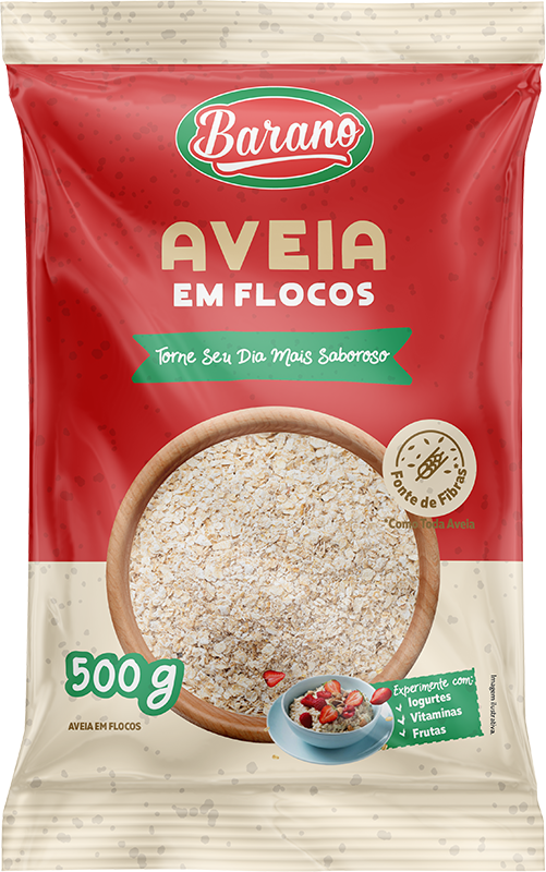 Aveia em Flocos 500g Barano Produto 001
