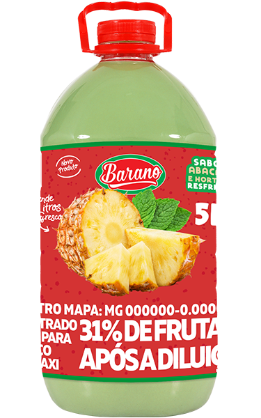 Bombona de Abacaxi com Hortelã 5L Barano