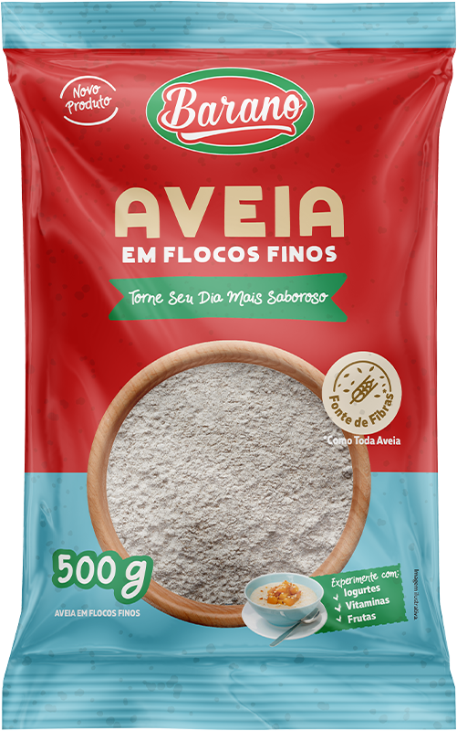 Aveia em Flocos Finos Barano 500g